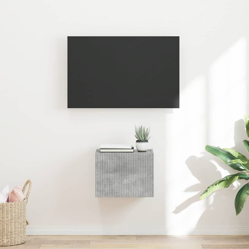 Mobile TV da parete Calcestruzzo 60 x 31 x 29.5 cm