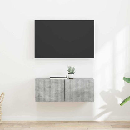 Mobile TV da parete 2 pcs Calcestruzzo 60 x 31 x 29.5 cm