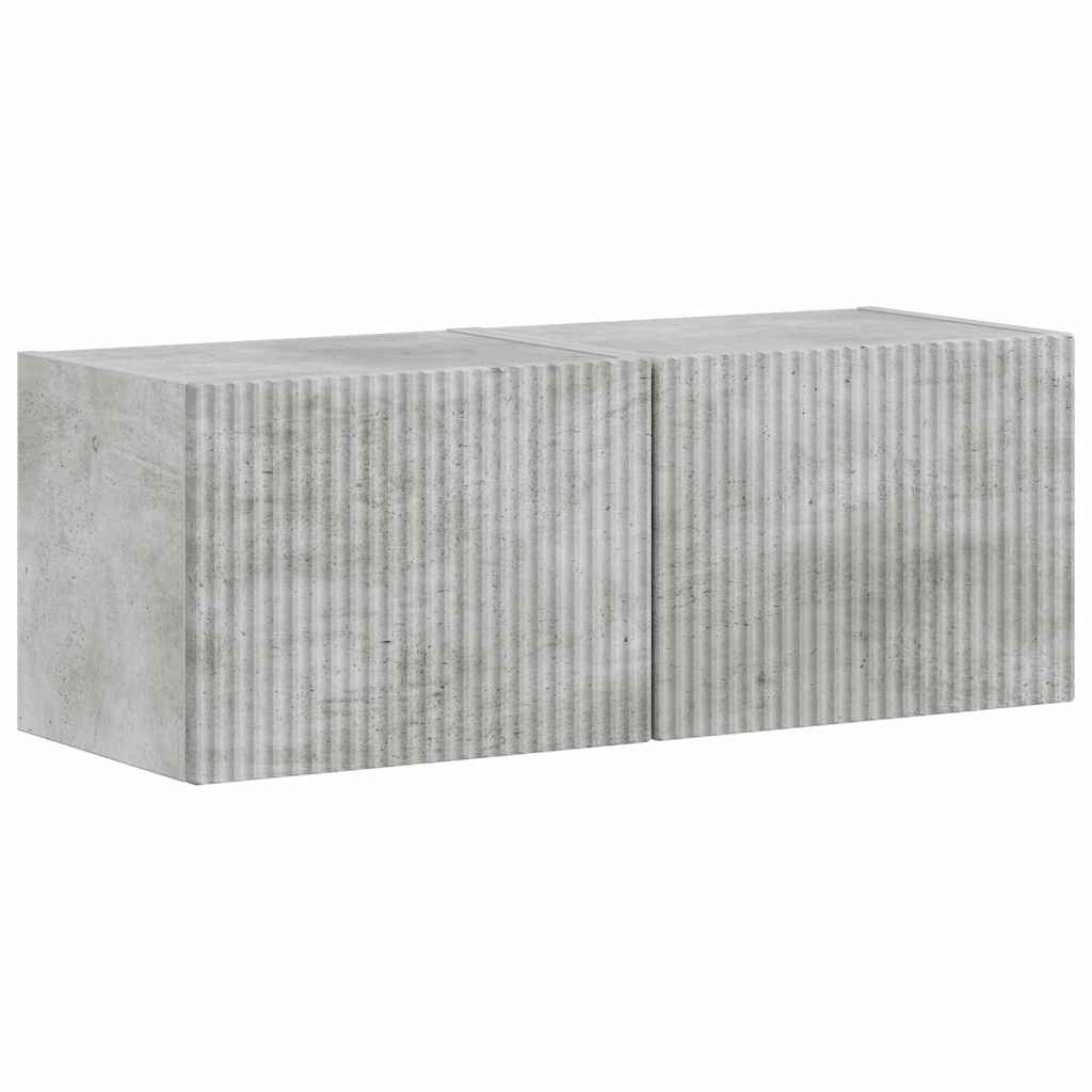 Mobile TV da parete 2 pcs Calcestruzzo 60 x 31 x 29.5 cm