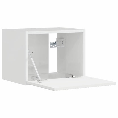 Mobile TV da parete Bianco Lucido 60 x 31 x 29.5 cm
