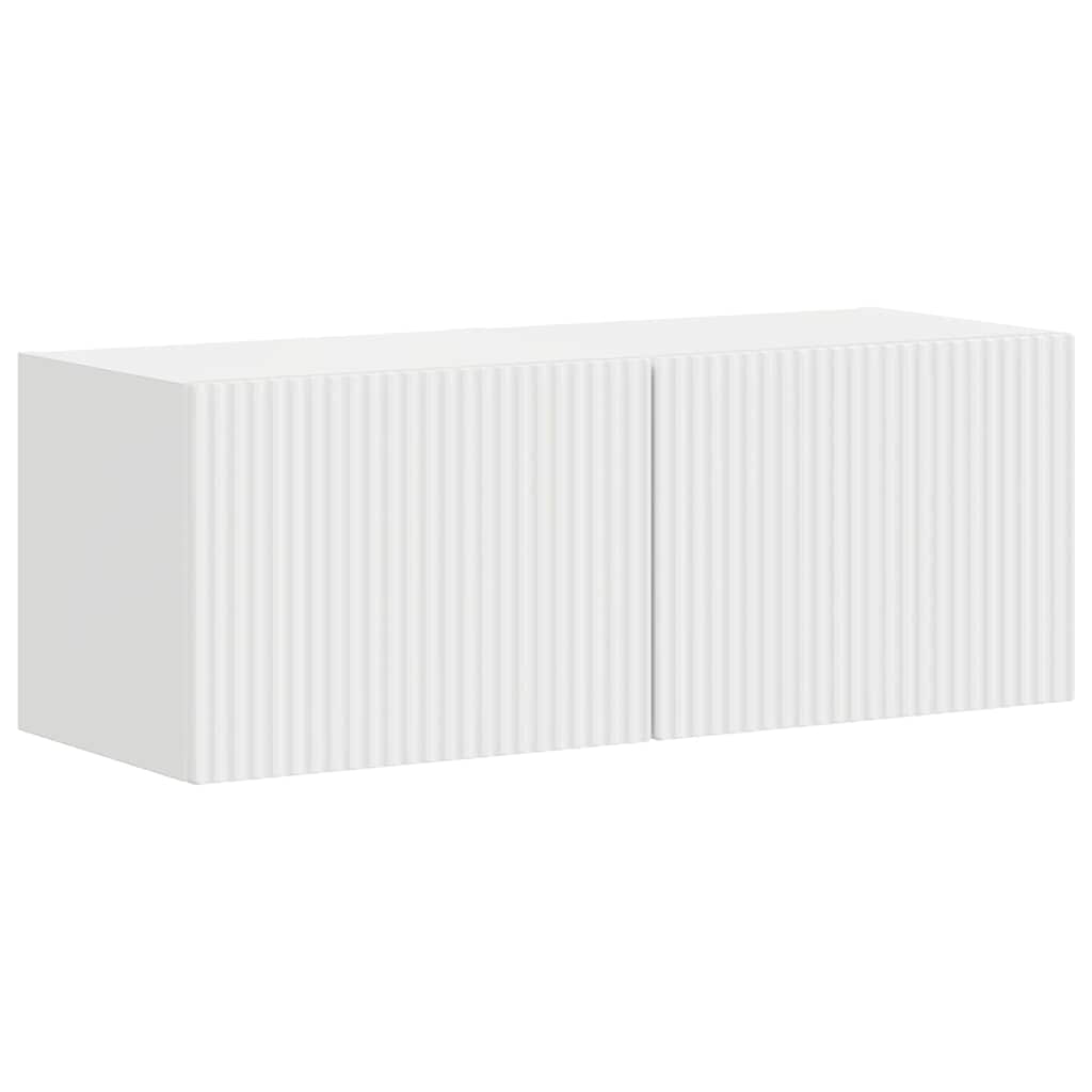 Mobile TV da parete 2 pcs Bianco Lucido 60 x 31 x 29.5 cm