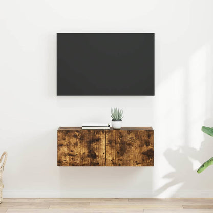 Mobile TV da parete 2 pcs Rovere fumÃ© 60 x 31 x 29.5 cm