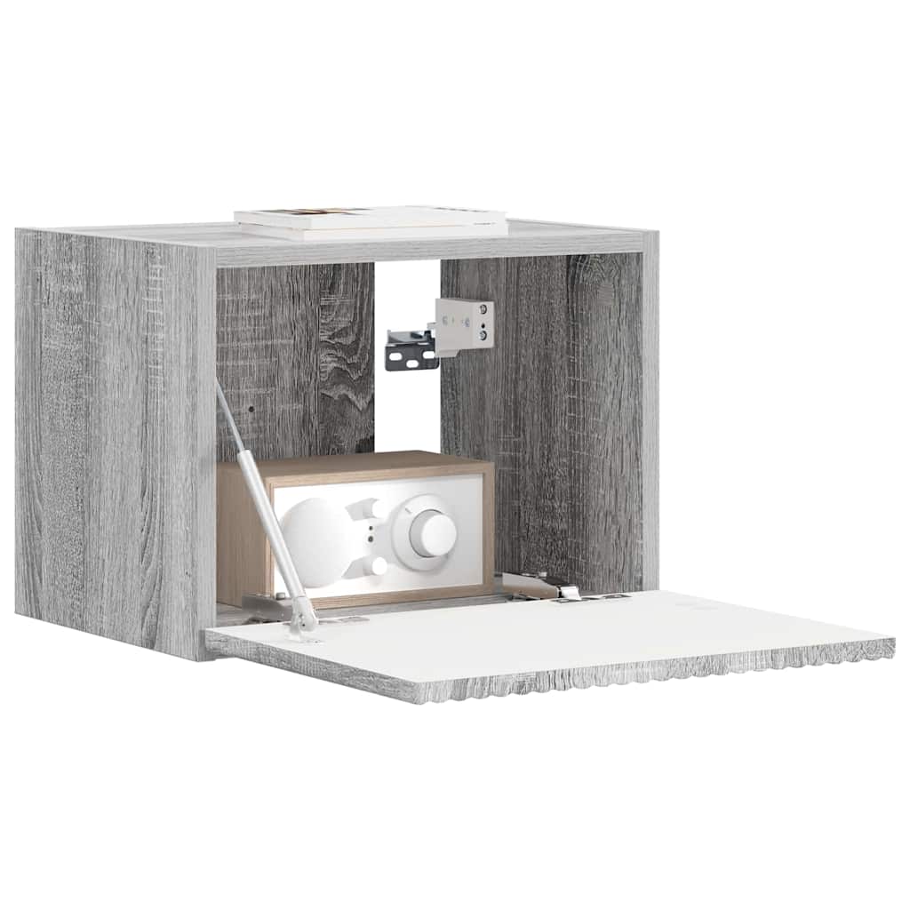 Mobile TV da parete Grigio Sonoma 60 x 31 x 29.5 cm