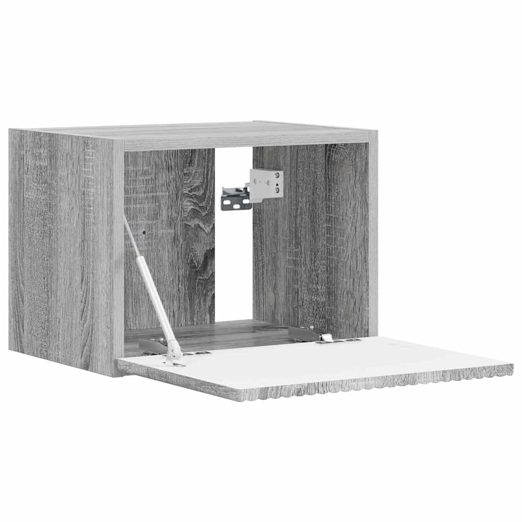 Mobile TV da parete 2 pcs Grigio Sonoma 60 x 31 x 29.5 cm