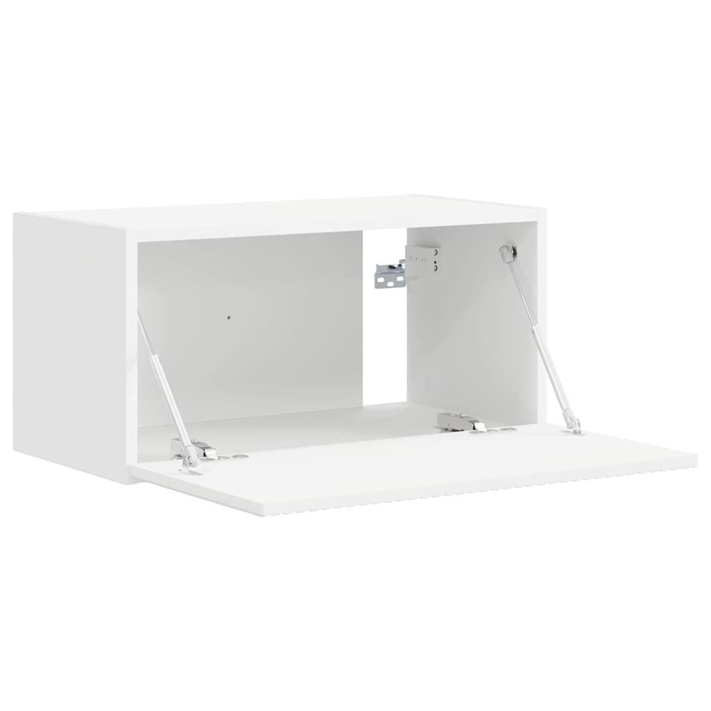 Mobile TV da parete Bianco 60 x 31 x 29,5 cm Legno multistrato