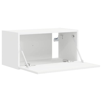Mobile TV da parete Bianco 60 x 31 x 29,5 cm Legno multistrato