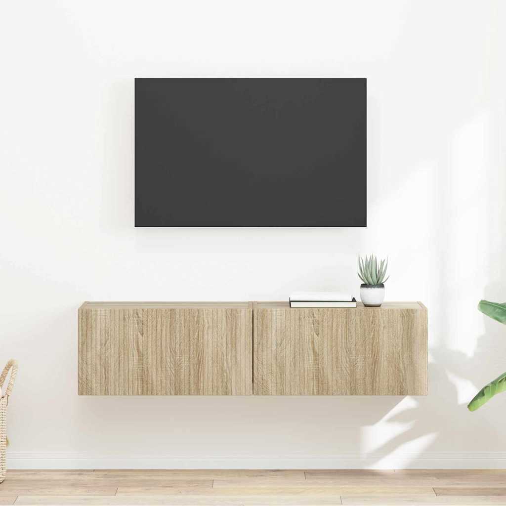 Mobile TV da parete 2 pcs Sonoma 60 x 31 x 29.5 cm
