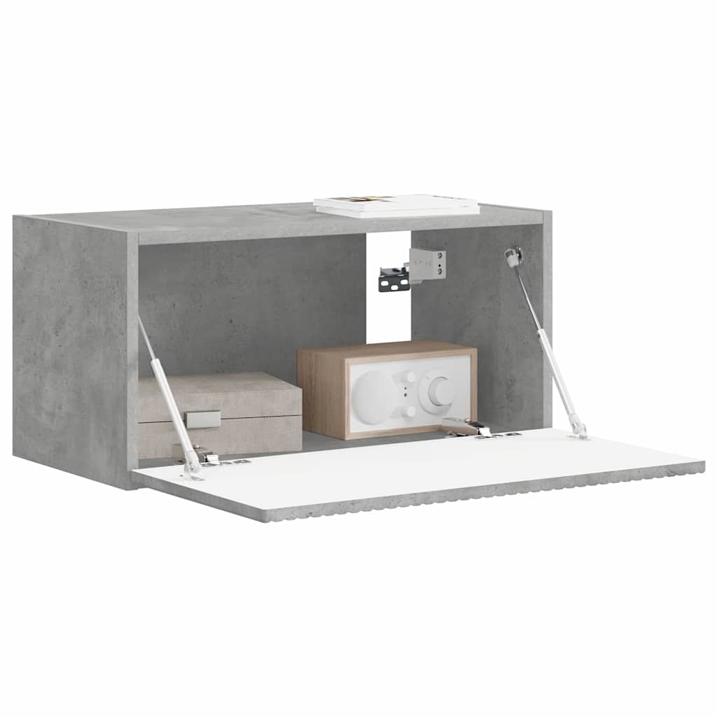 Mobile TV da parete Calcestruzzo 60 x 31 x 29.5 cm