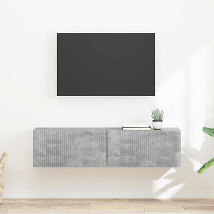 Mobile TV da parete 2 pcs Calcestruzzo 60 x 31 x 29.5 cm