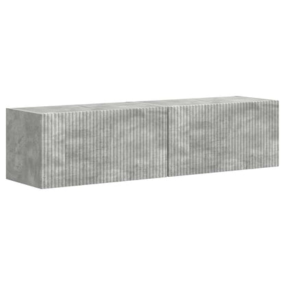 Mobile TV da parete 2 pcs Calcestruzzo 60 x 31 x 29,5 cm