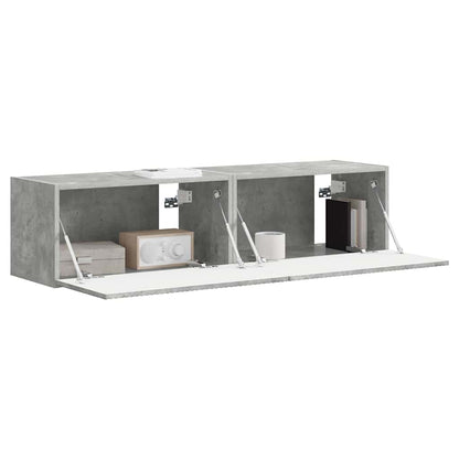 Mobile TV da parete 2 pcs Calcestruzzo 60 x 31 x 29.5 cm