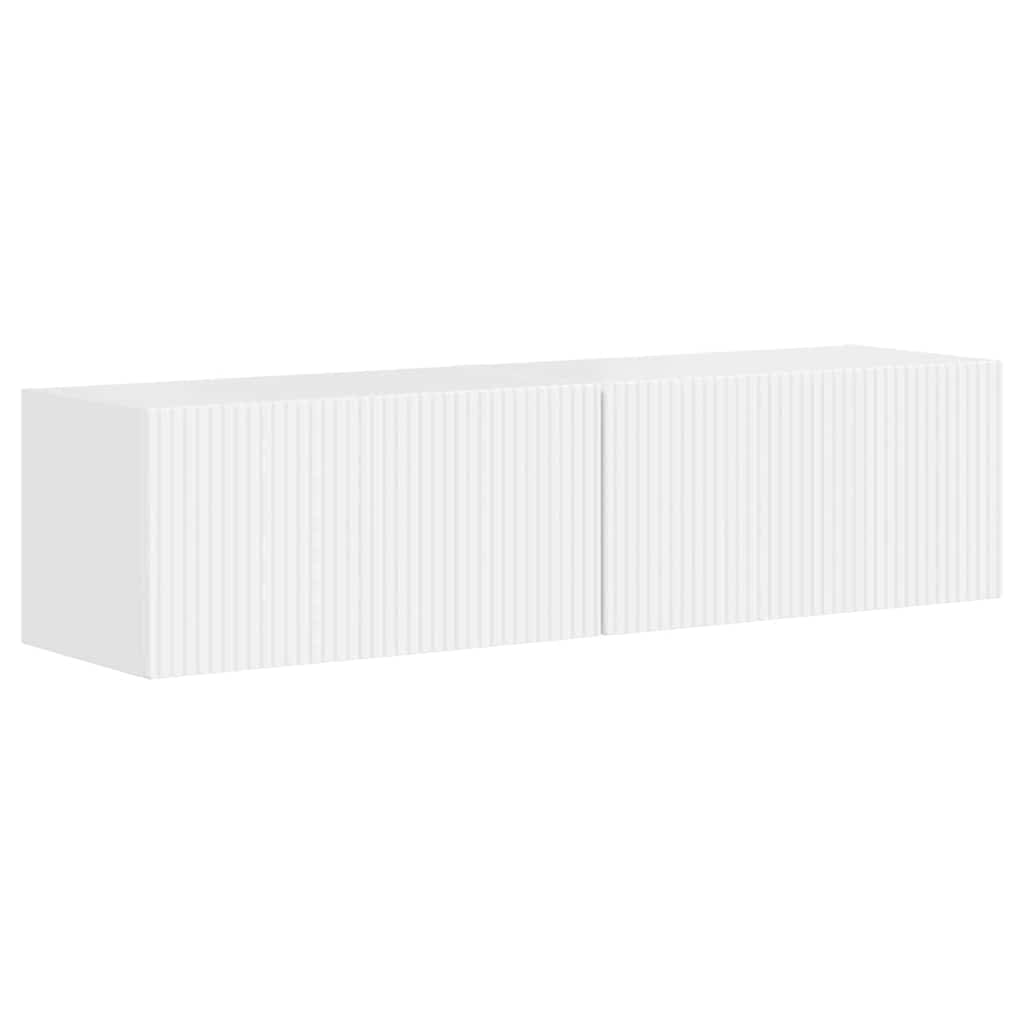Mobile TV da parete 2 pcs Bianco Lucido 60 x 31 x 29,5 cm