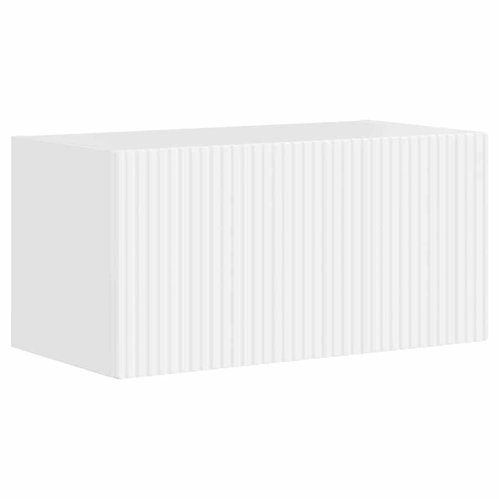 Mobile TV da parete 2 pcs Bianco Lucido 60 x 31 x 29,5 cm