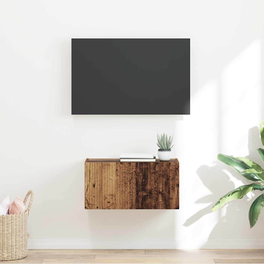 Mobile TV da parete Legno vecchio 60 x 31 x 29.5 cm
