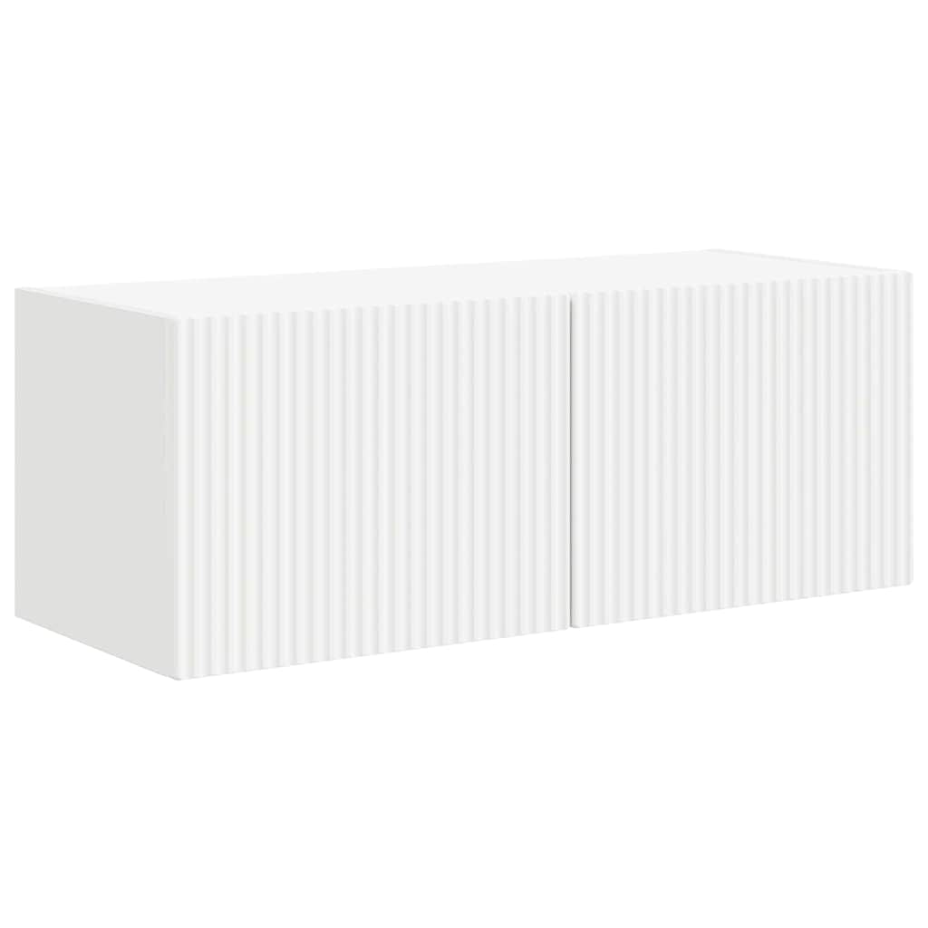 Mobile TV da parete Bianco 60 x 31 x 29.5 cm Legno multistrato