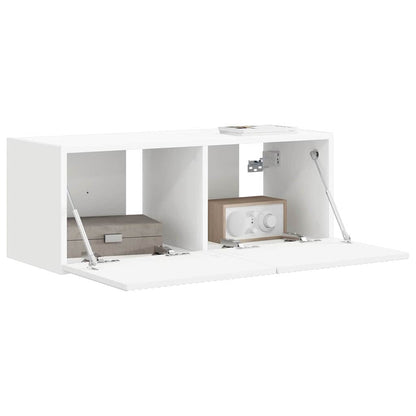 Mobile TV da parete Bianco 60 x 31 x 29.5 cm Legno multistrato