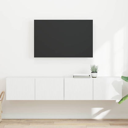 Mobile TV da parete 2 pcs Bianco 60 x 31 x 29.5 cm