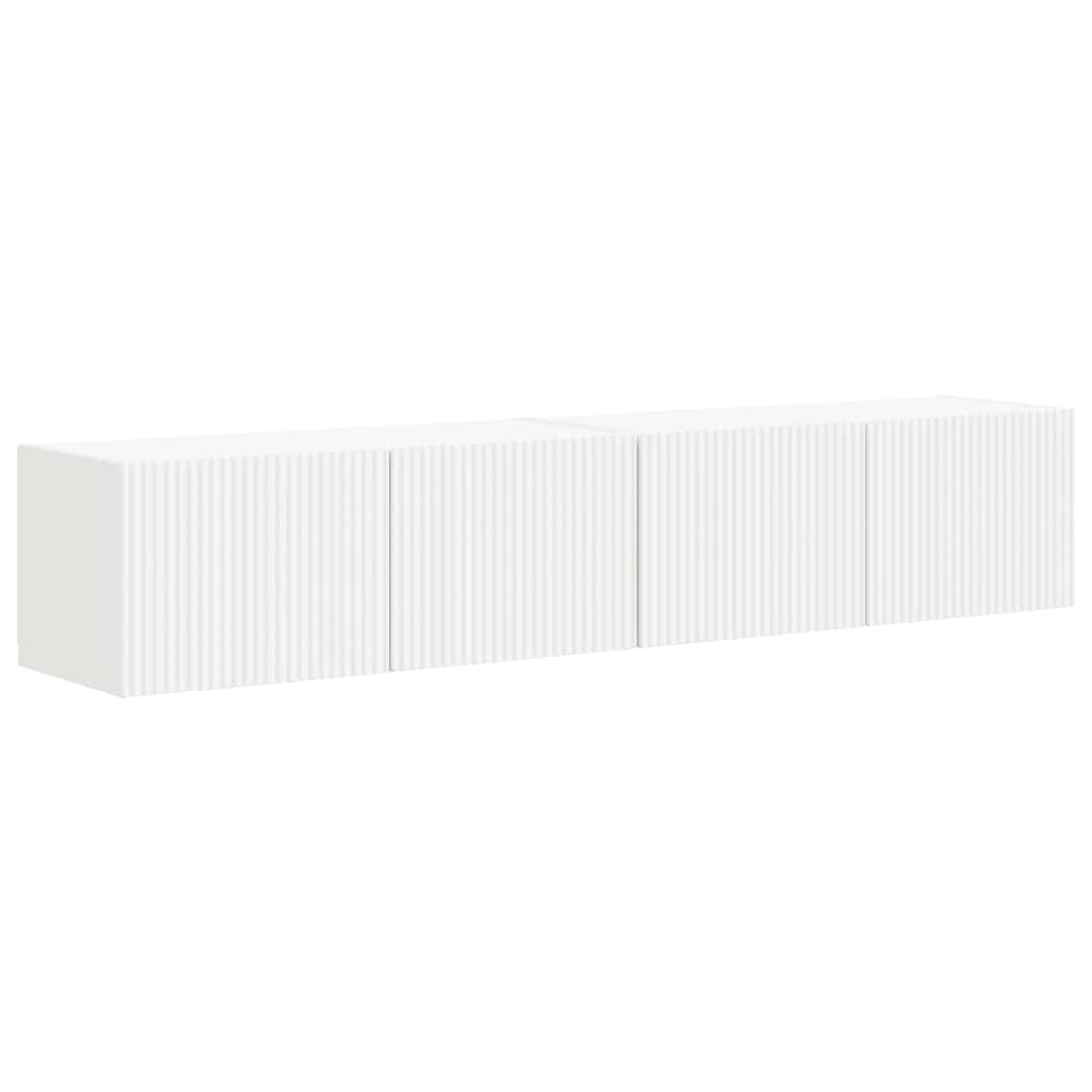Mobile TV da parete 2 pcs Bianco 60 x 31 x 29.5 cm