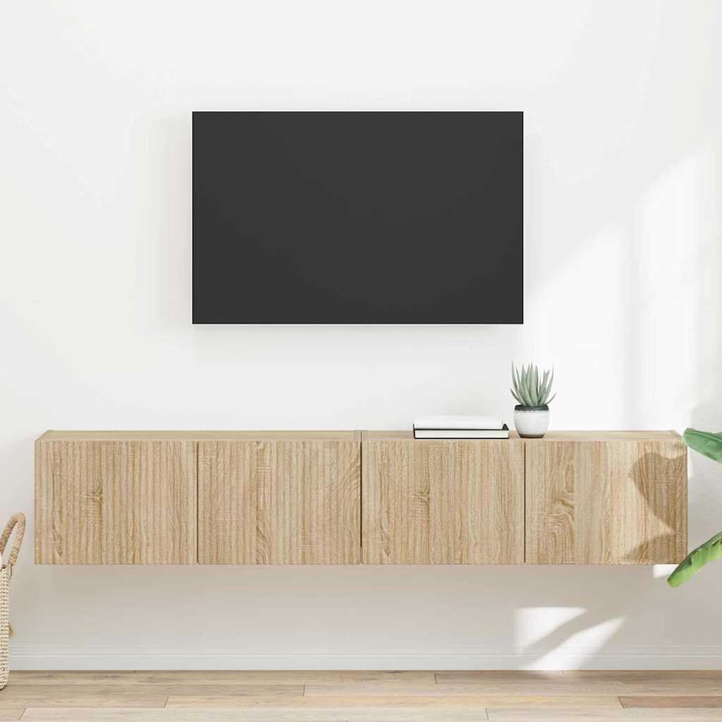 Mobile TV da parete 2 pcs Sonoma 78,5 x 31 x 29,5 cm