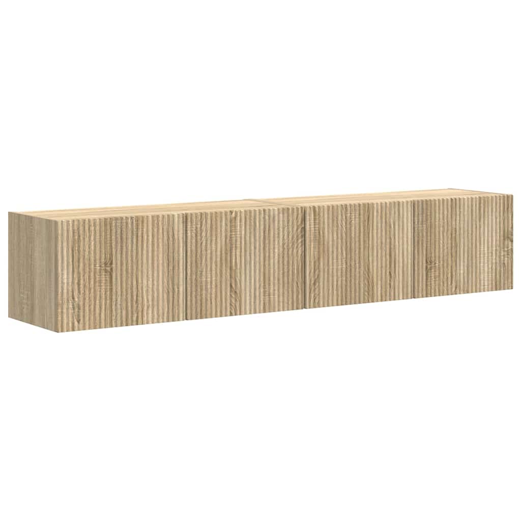 Mobile TV da parete 2 pcs Sonoma 78,5 x 31 x 29,5 cm