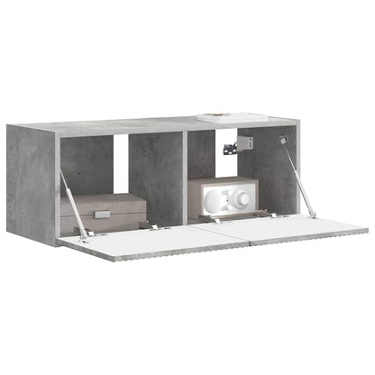 Mobile TV da parete Calcestruzzo 78,5 x 31 x 29,5 cm