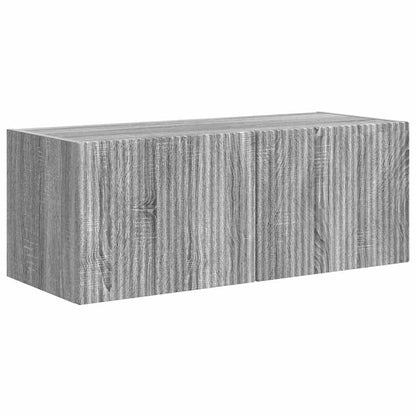 Mobile TV da parete 2 pcs Grigio Sonoma 60 x 31 x 29.5 cm