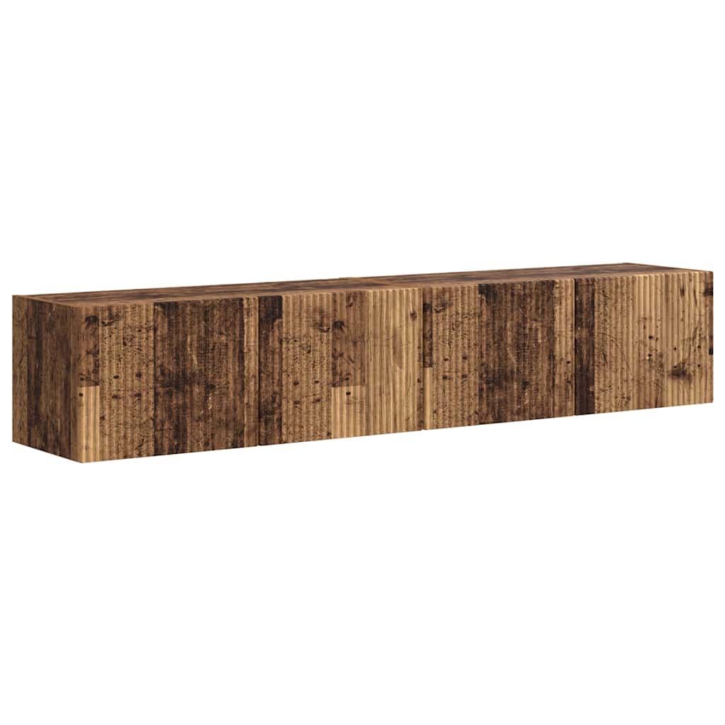 Mobile TV da parete 2 pcs Legno vecchio 78,5 x 31 x 29,5 cm