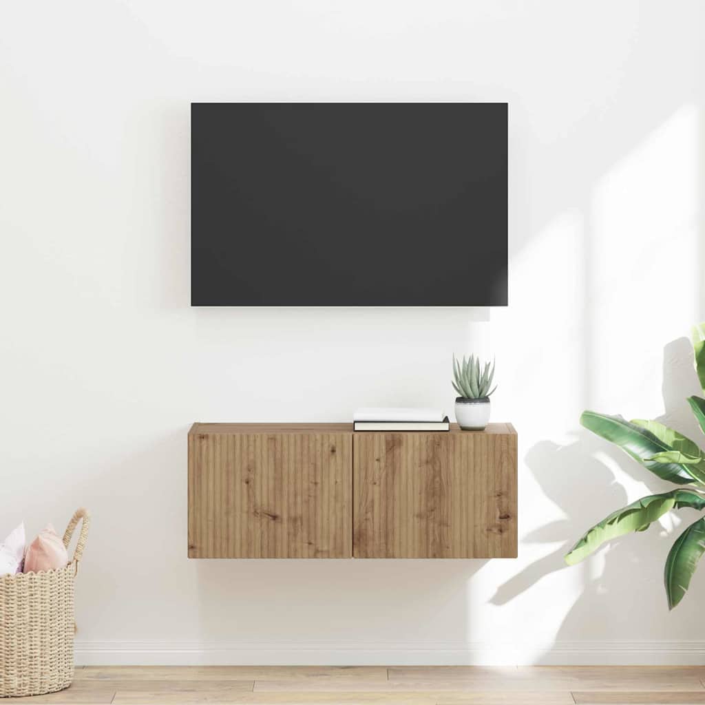 Mobile TV da parete Rovere Artigianale 60 x 31 x 29.5 cm