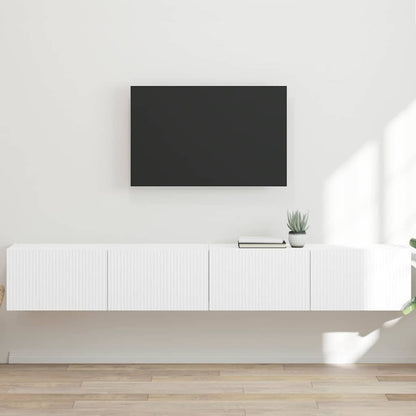 Mobile TV da parete 2 pcs Bianco 98 x 31 x 29,5 cm