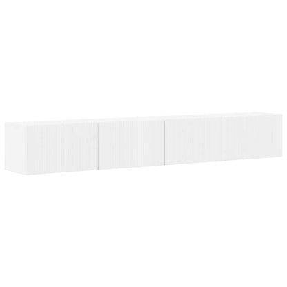 Mobile TV da parete 2 pcs Bianco 98 x 31 x 29,5 cm