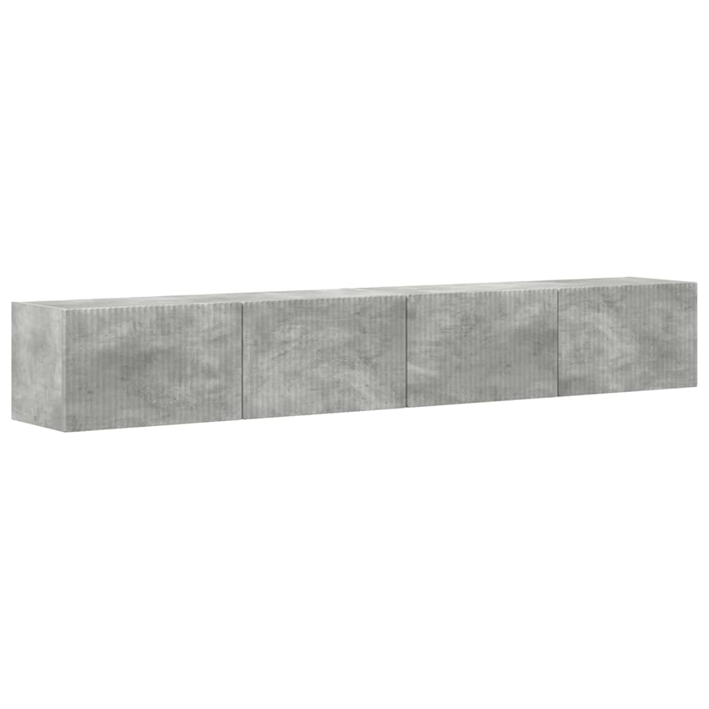 Mobile TV da parete 2 pcs Calcestruzzo 98 x 31 x 29,5 cm