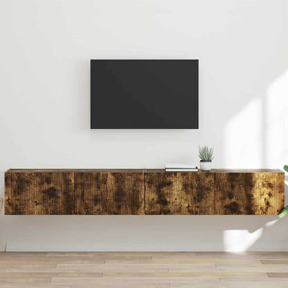 Mobile TV da parete 2 pcs Rovere fumÃ© 98 x 31 x 29,5 cm