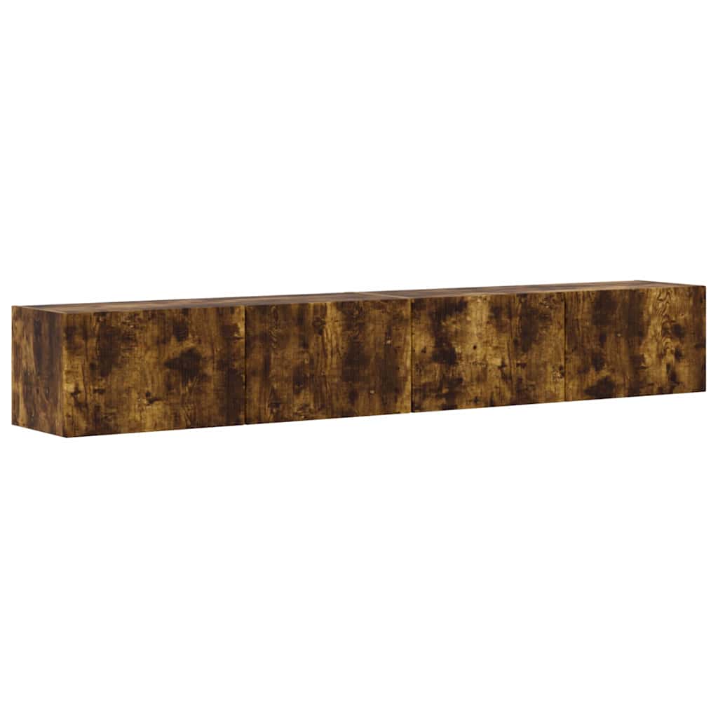Mobile TV da parete 2 pcs Rovere fumÃ© 98 x 31 x 29,5 cm