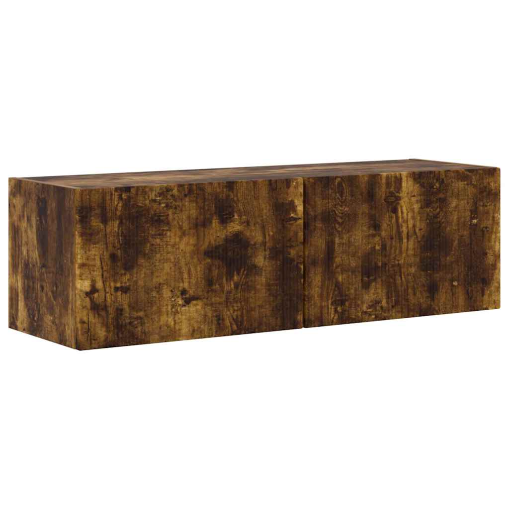 Mobile TV da parete 2 pcs Rovere fumÃ© 98 x 31 x 29,5 cm