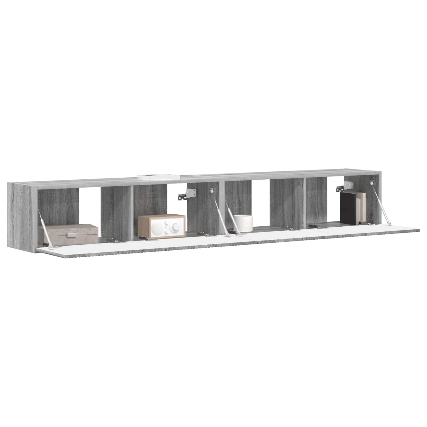Mobile TV da parete 2 pcs Grigio Sonoma 98 x 31 x 29,5 cm