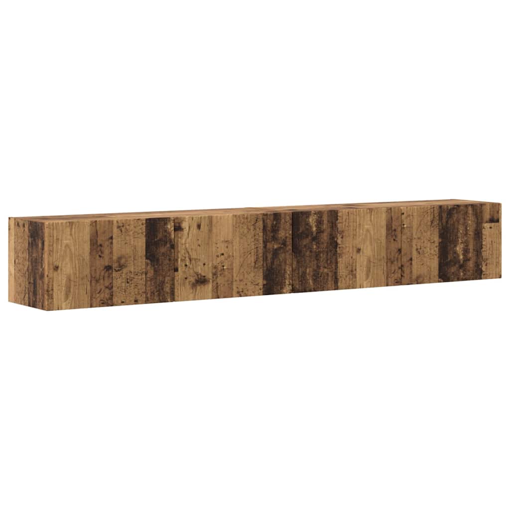 Mobile TV da parete 2 pcs Legno vecchio 98 x 31 x 29,5 cm