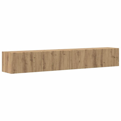 Mobile TV da parete 2 pcs Rovere Artigianale 98 x 31 x 29,5 cm