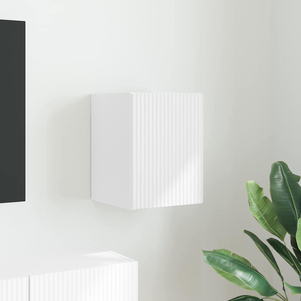 Mobile TV da parete Bianco 30 x 31 x 40 cm Legno multistrato