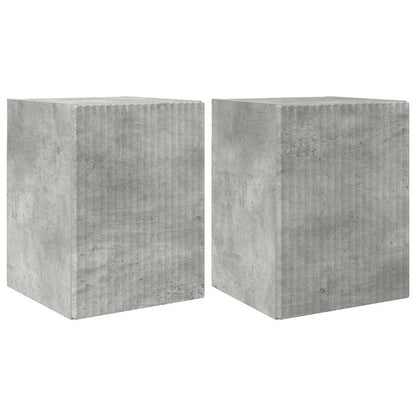 Mobile TV da parete 2 pcs Calcestruzzo 30 x 31 x 40 cm