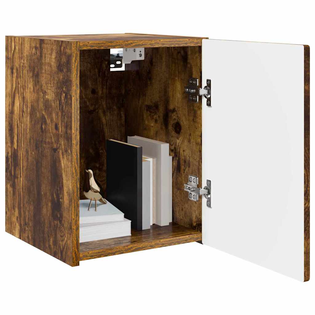 Mobile TV da parete 2 pcs Rovere fumÃ© 30 x 31 x 40 cm