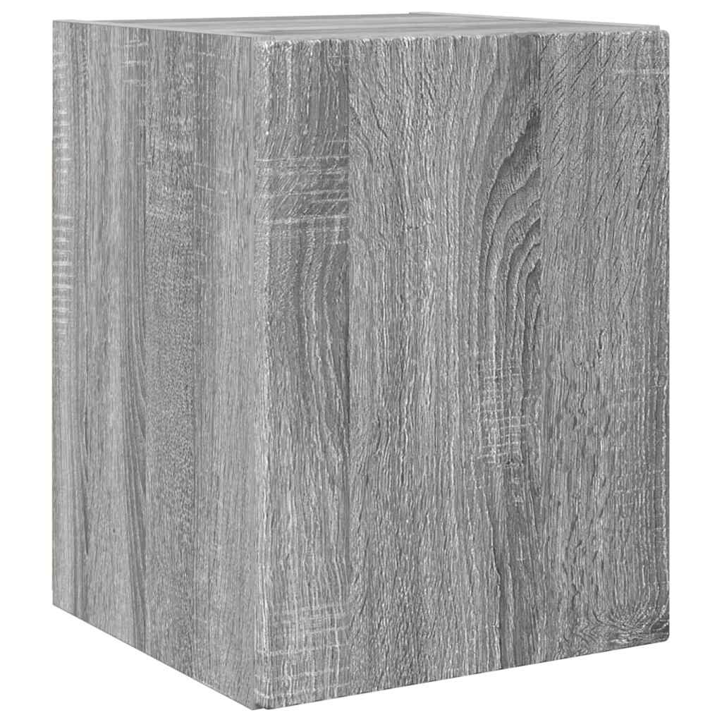 Mobile TV da parete Grigio Sonoma 30 x 31 x 40 cm