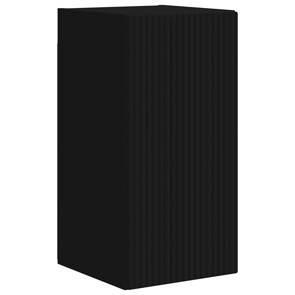 Mobile TV da parete 2 pcs Nero 30 x 31 x 60 cm
