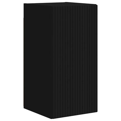 Mobile TV da parete 2 pcs Nero 30 x 31 x 60 cm