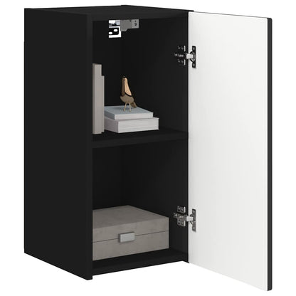 Mobile TV da parete 2 pcs Nero 30 x 31 x 60 cm