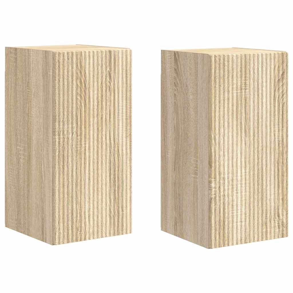 Mobile TV da parete 2 pcs Sonoma 30 x 31 x 60 cm