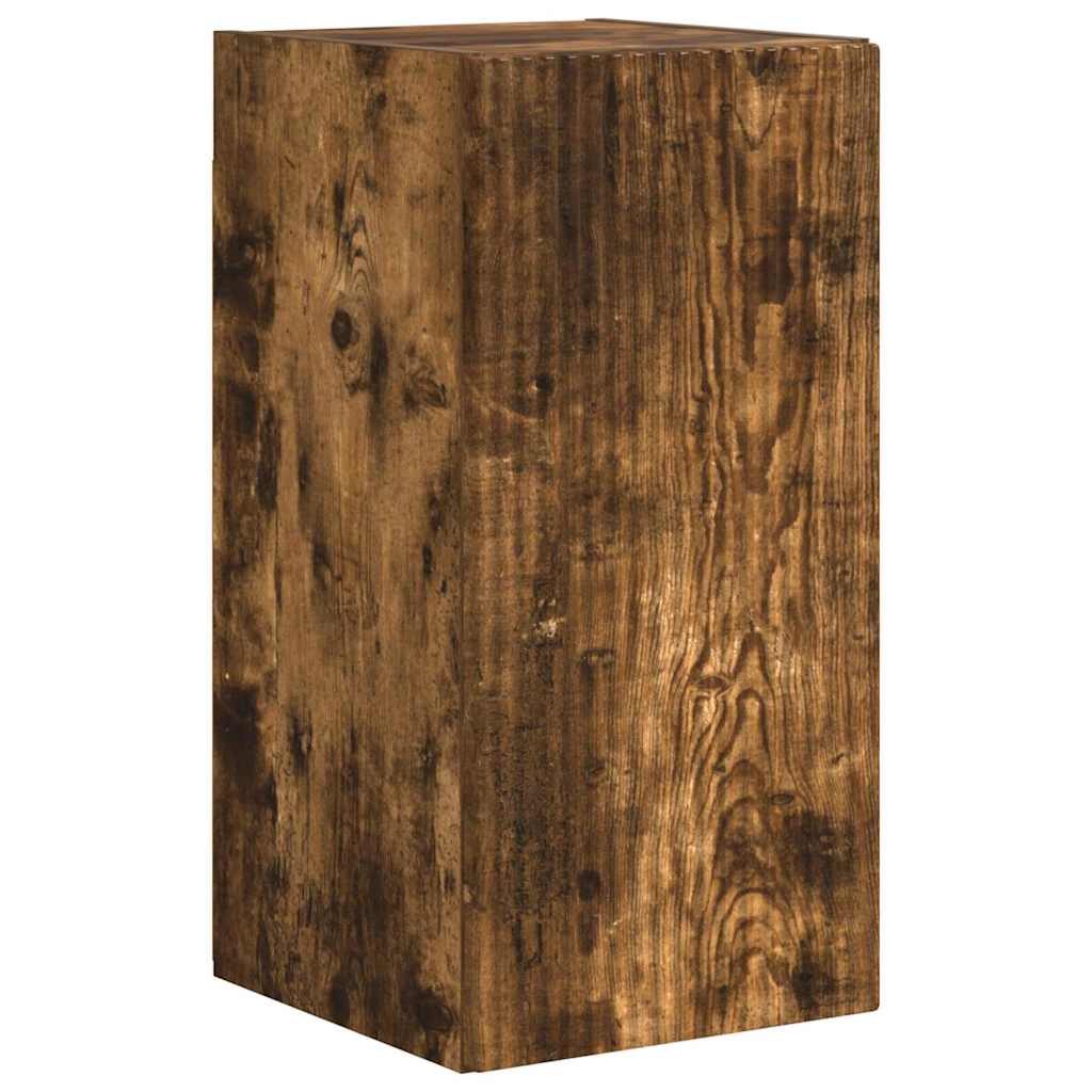 Mobile TV da parete 2 pcs Rovere fumÃ© 30 x 31 x 60 cm
