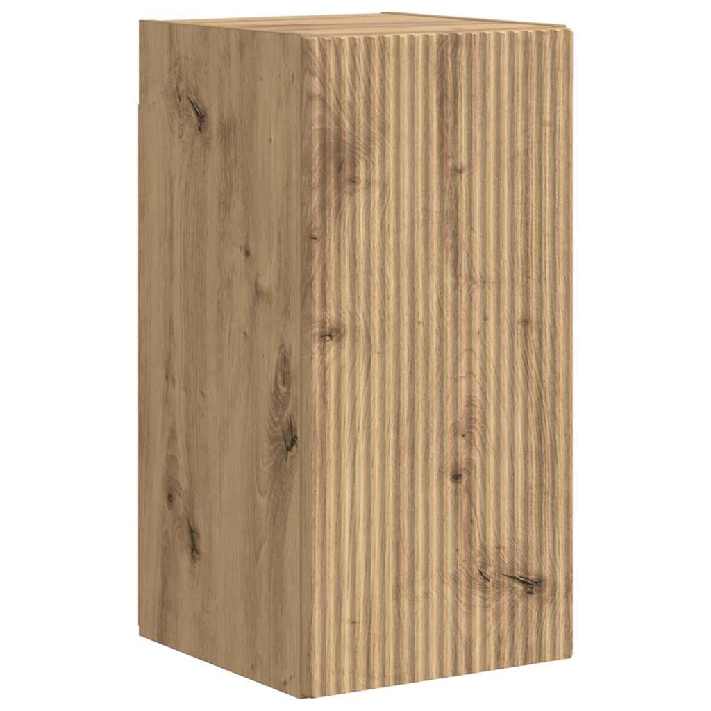 Mobile TV da parete 2 pcs Rovere Artigianale 30 x 31 x 60 cm