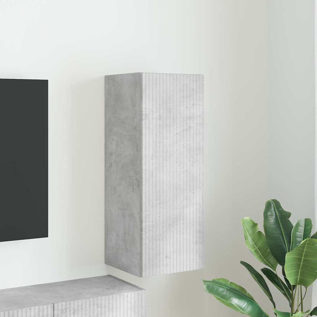 Mobile TV da parete Calcestruzzo 30 x 31 x 80 cm
