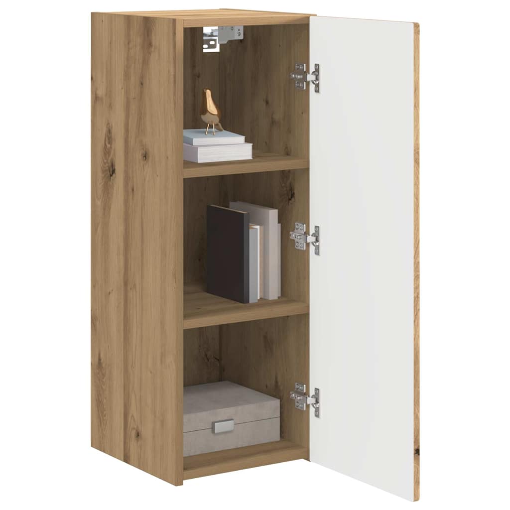 Mobile TV da parete 2 pcs Rovere Artigianale 30 x 31 x 80 cm