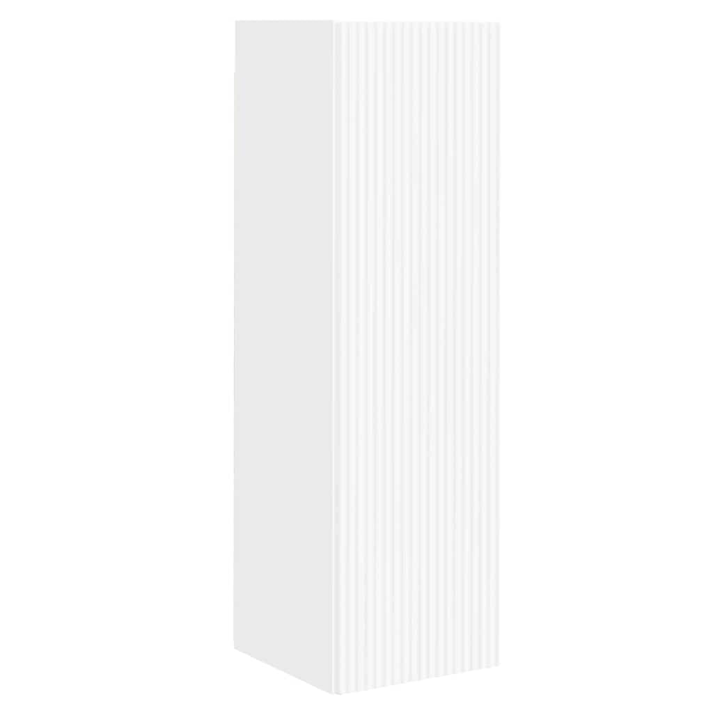 Mobile TV da parete Bianco 30 x 31 x 100 cm Legno multistrato